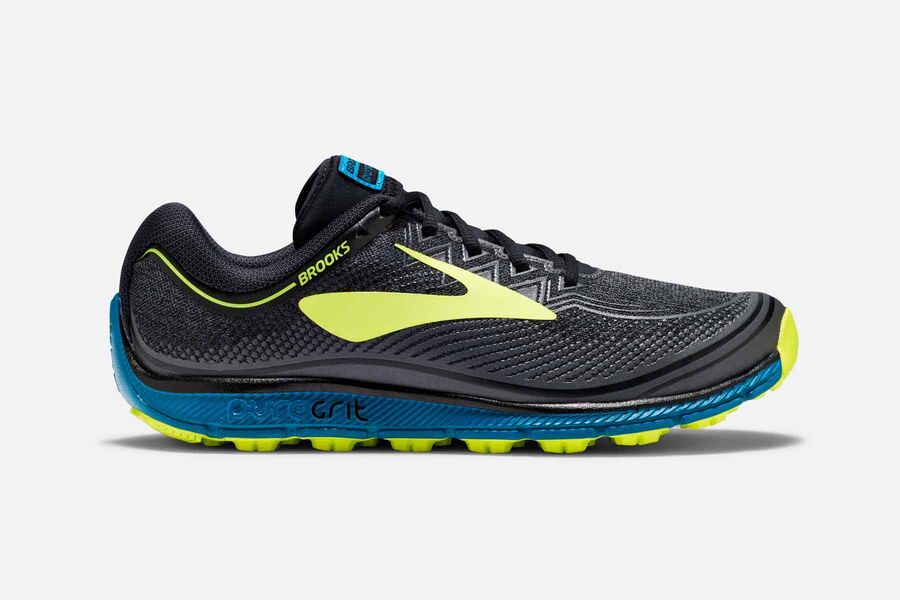 Zapatillas Trail Brooks PureGrit 6 Hombre Negras Ofertas TKFL96352